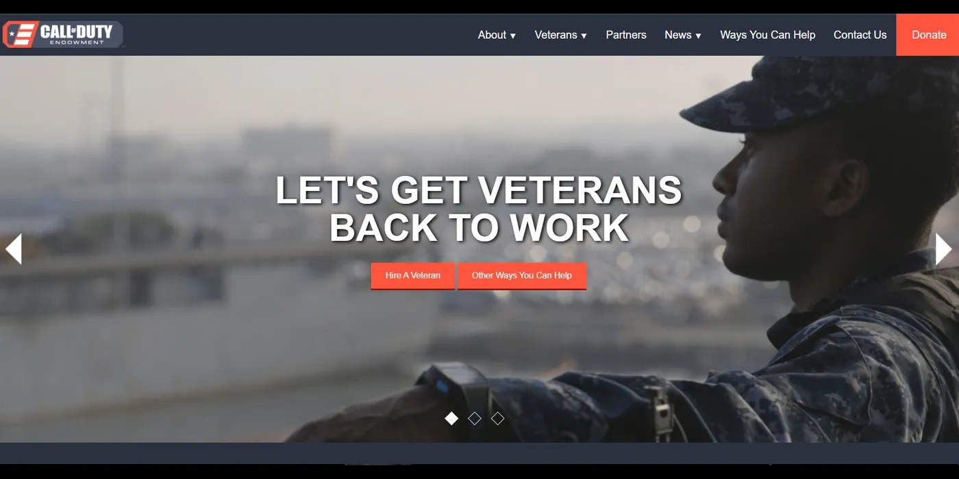 veteran charity call of duty