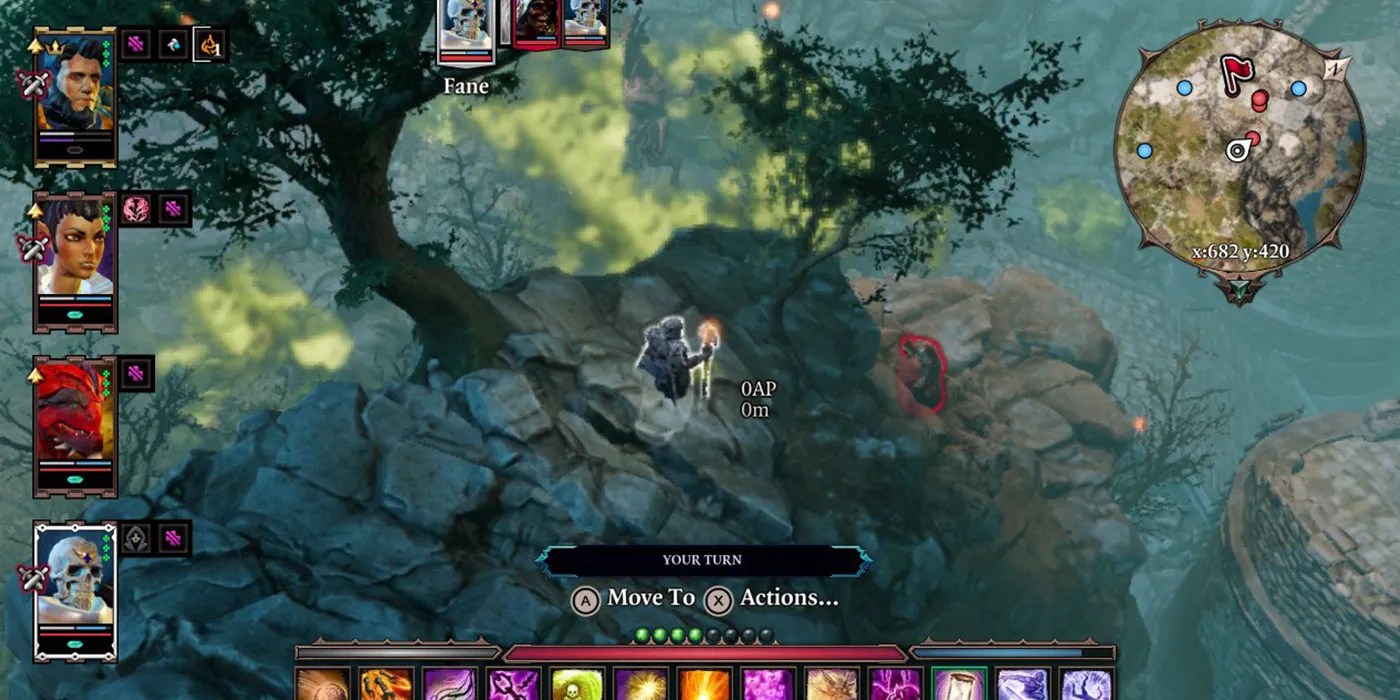 A character having a great vantage point - Divinity Original Sin 2 Harbinger of Doom Tips