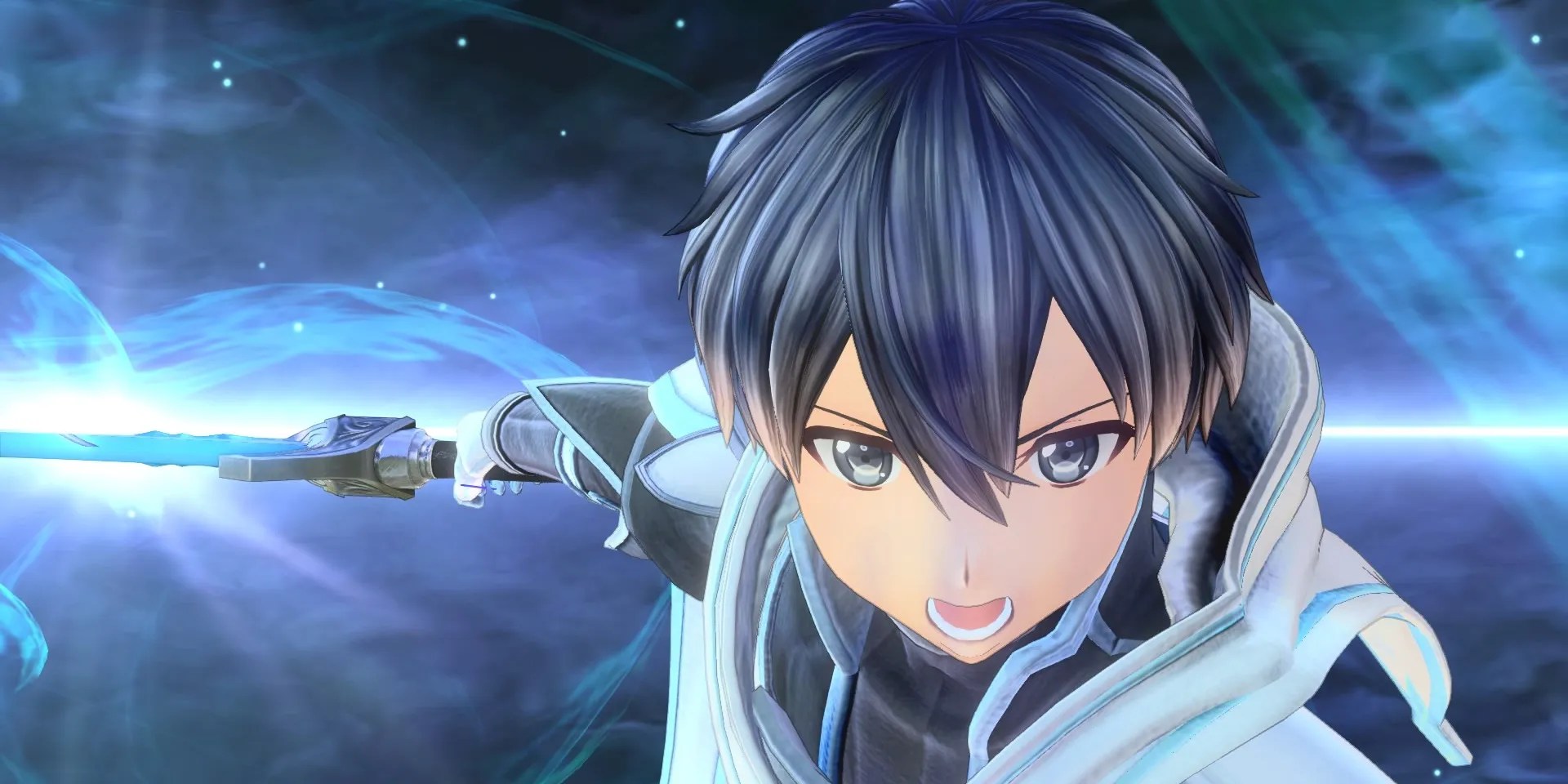 Sword Art Online Alicization Lycrosis Kirito With Glowing Sword
