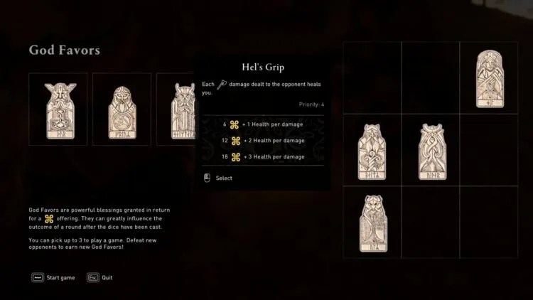 assassin&rsquo;s Creed Valhalla orlog God favors