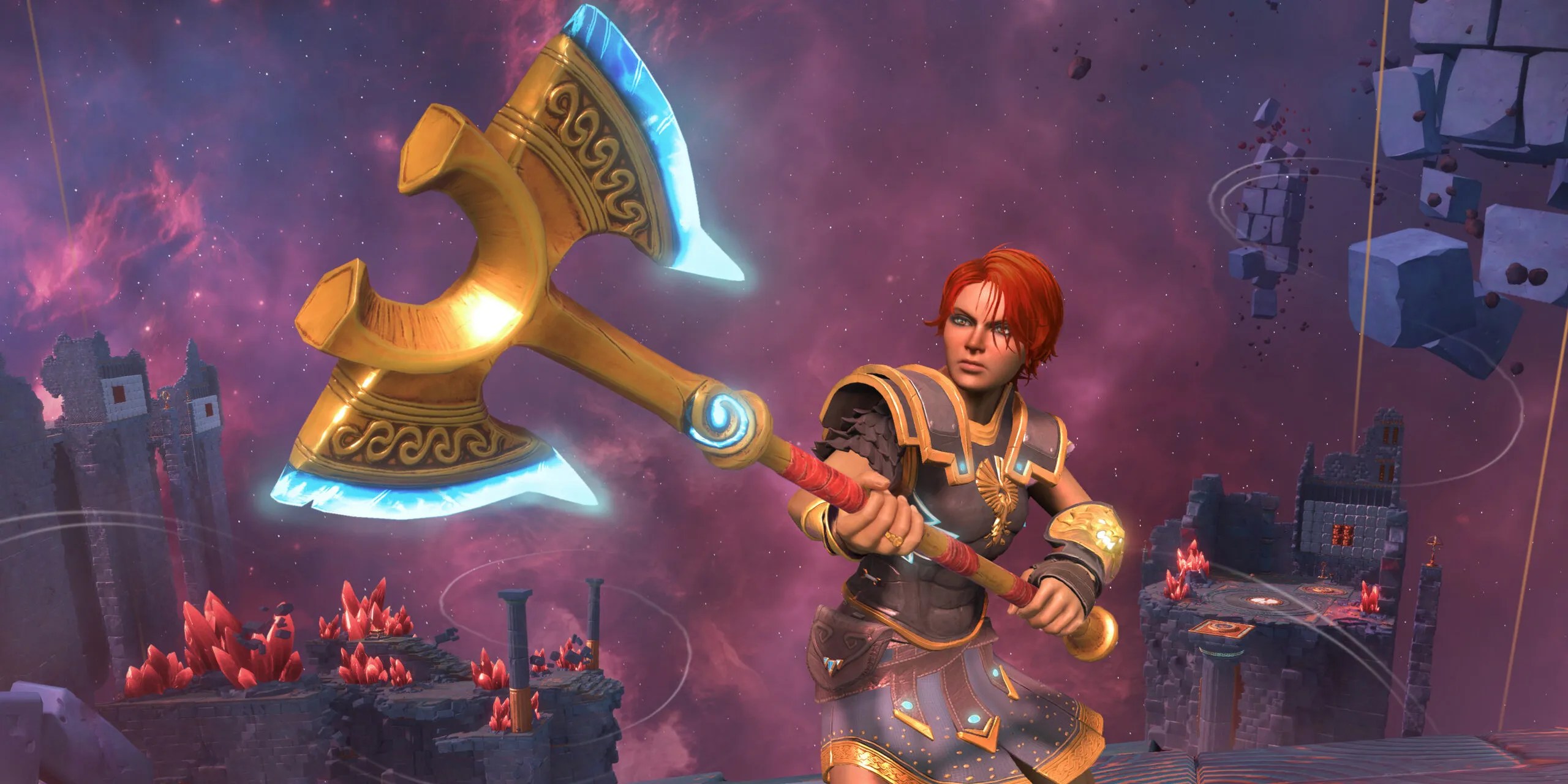 Fenyx Holding A Heavy Axe