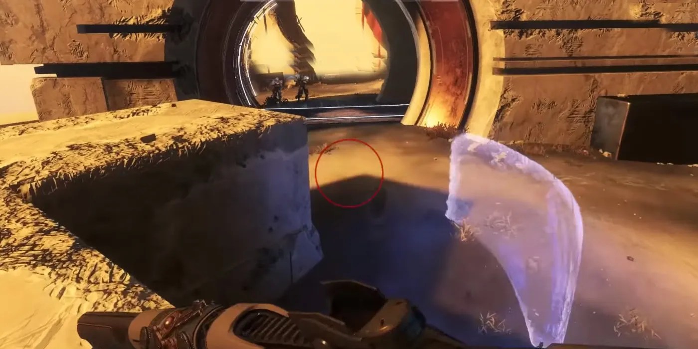 Titan looking at a Barricade in front of a wall - Destiny 2 Titan Tank Tips