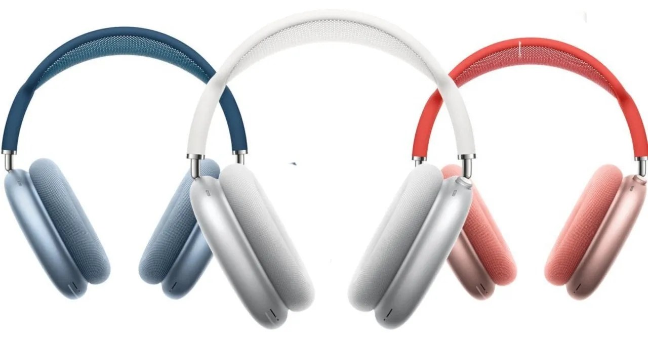 airpods max silver pink blue