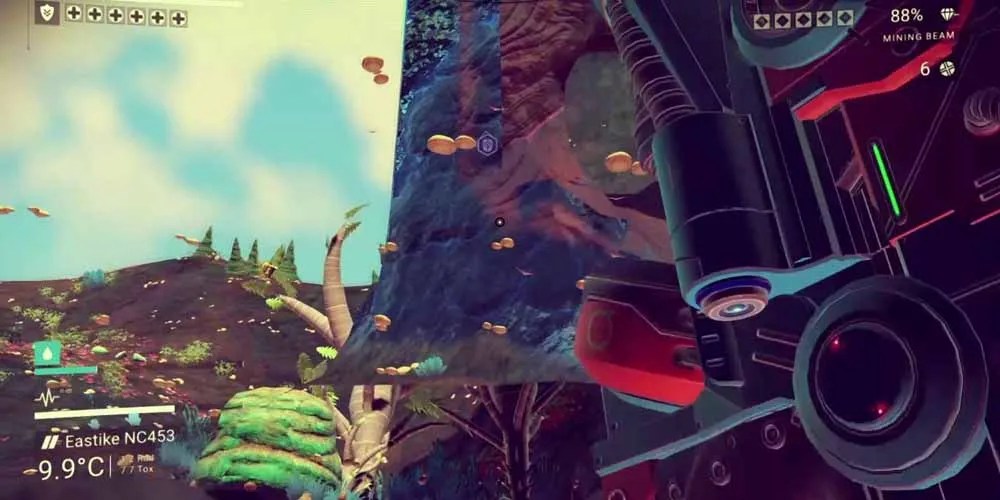 One of the many glitches found in No Man&rsquo;s Sky