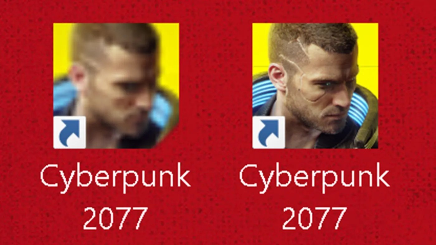 cyberpunk desktop icon mod
