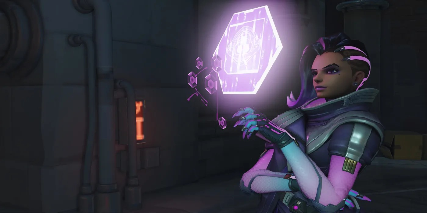 sombra emoting in overwatch