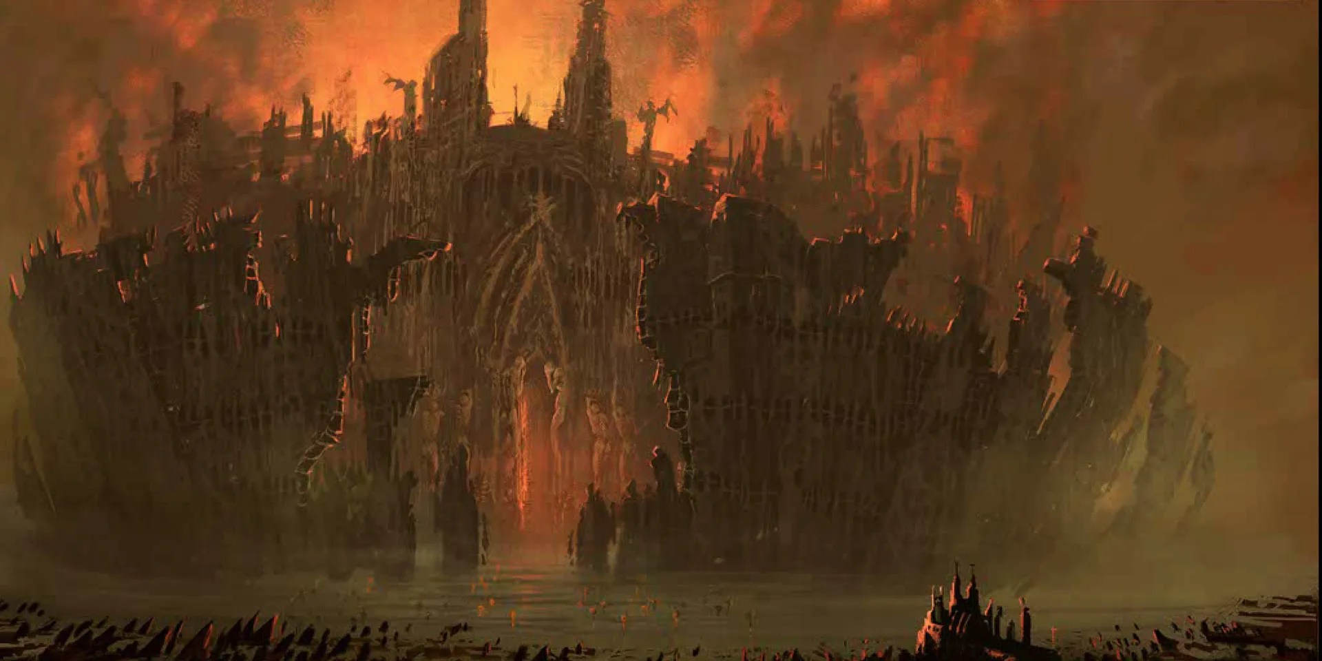 Concept Art of Hell in Dante&rsquo;s Inferno