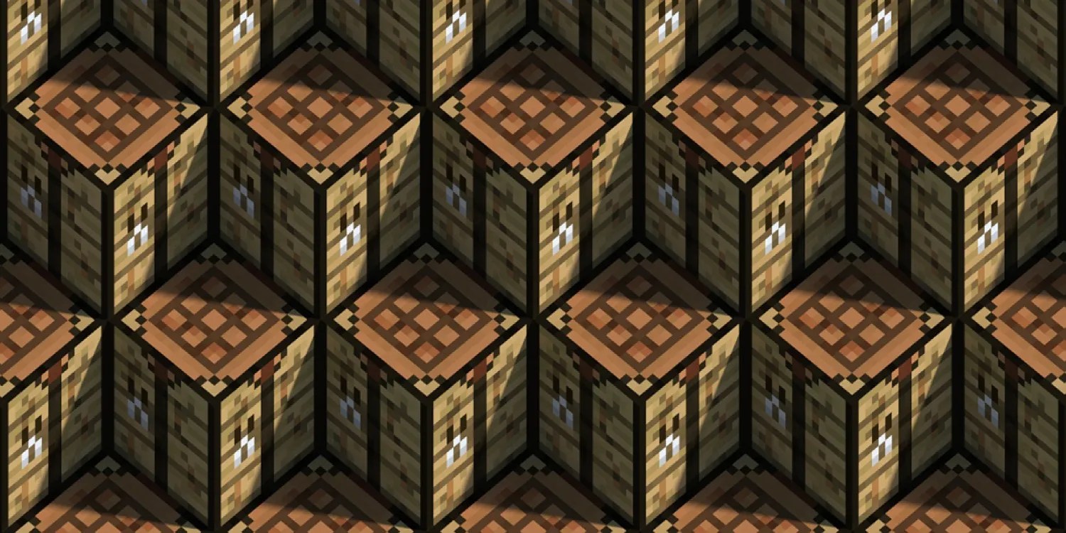 Crafting tables stacked
