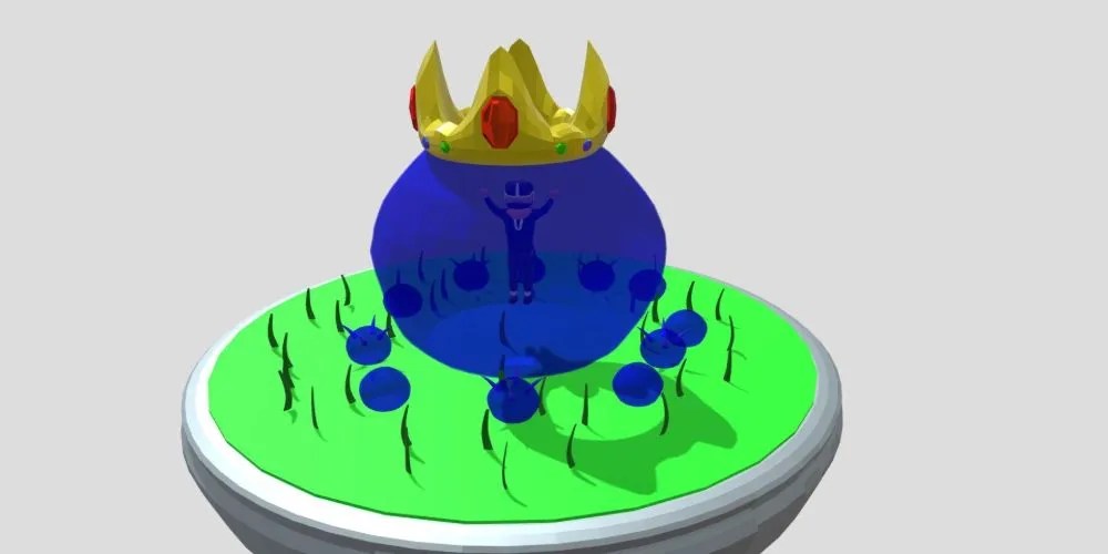 King Slime Terraria 3D Model Boss