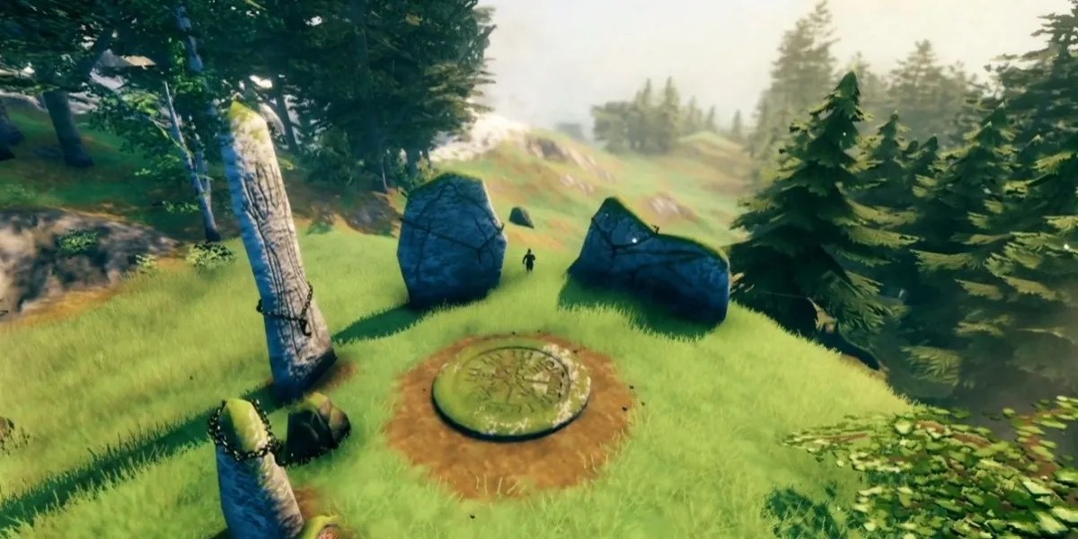 Valheim Standing Stones for Bosses Starting Area Meadows