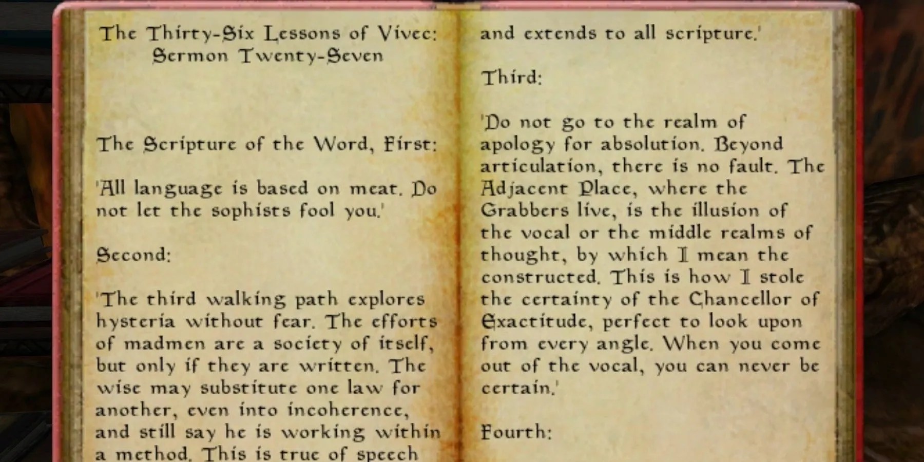 One Of Vivec&rsquo;s Books From The Elder Scrolls III Morrowind