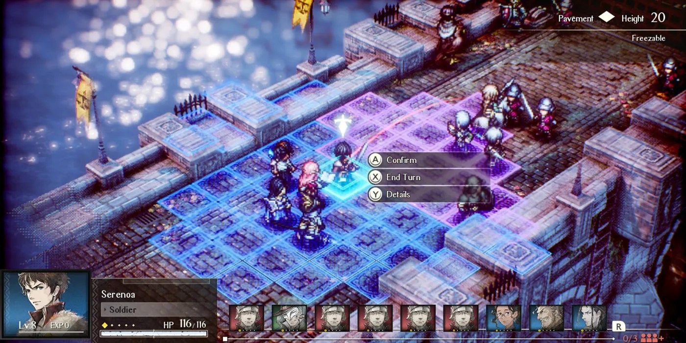 battle screen triangle strategy demo