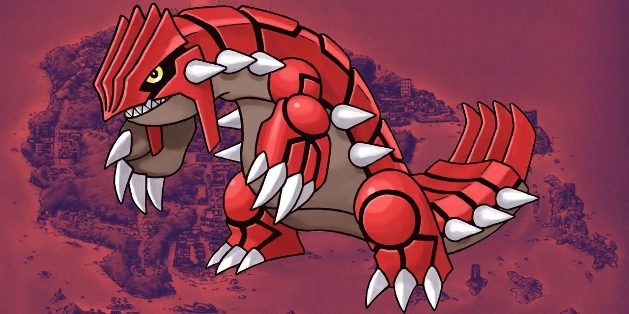 Pokemon against region background