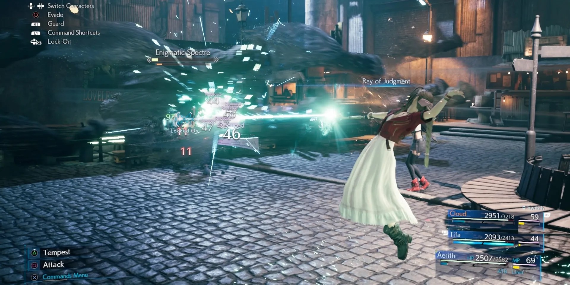 Aerith&rsquo;s Ray of Judgment from FFVII Remake