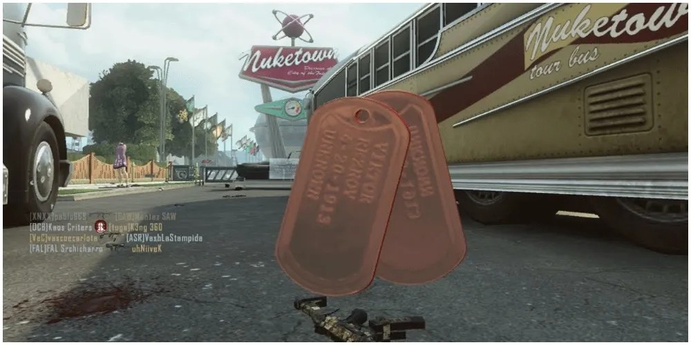 Reznov&rsquo;s name as it appears on kill confirmed dogtags