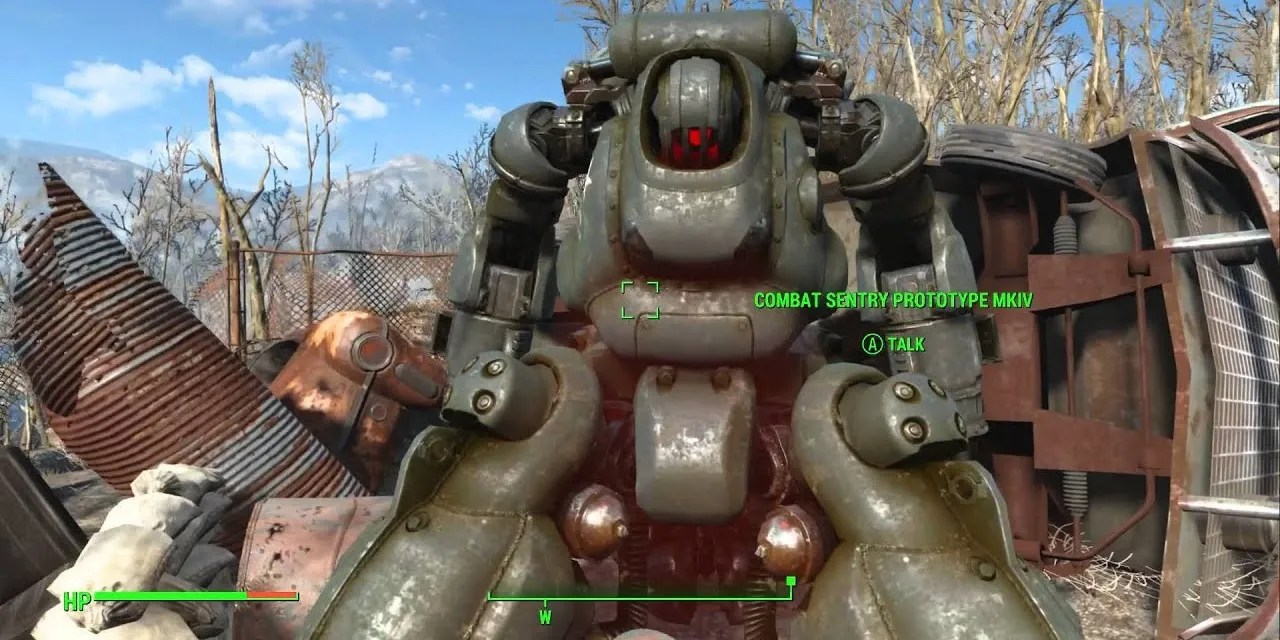 Fallout 4’s Sentry Bot self-destructing