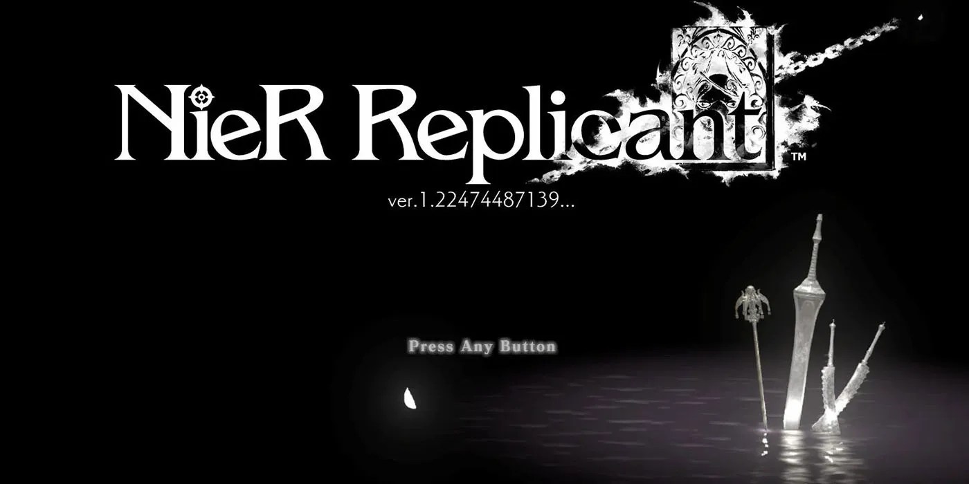 Nier Replicant Ending E Title Screen