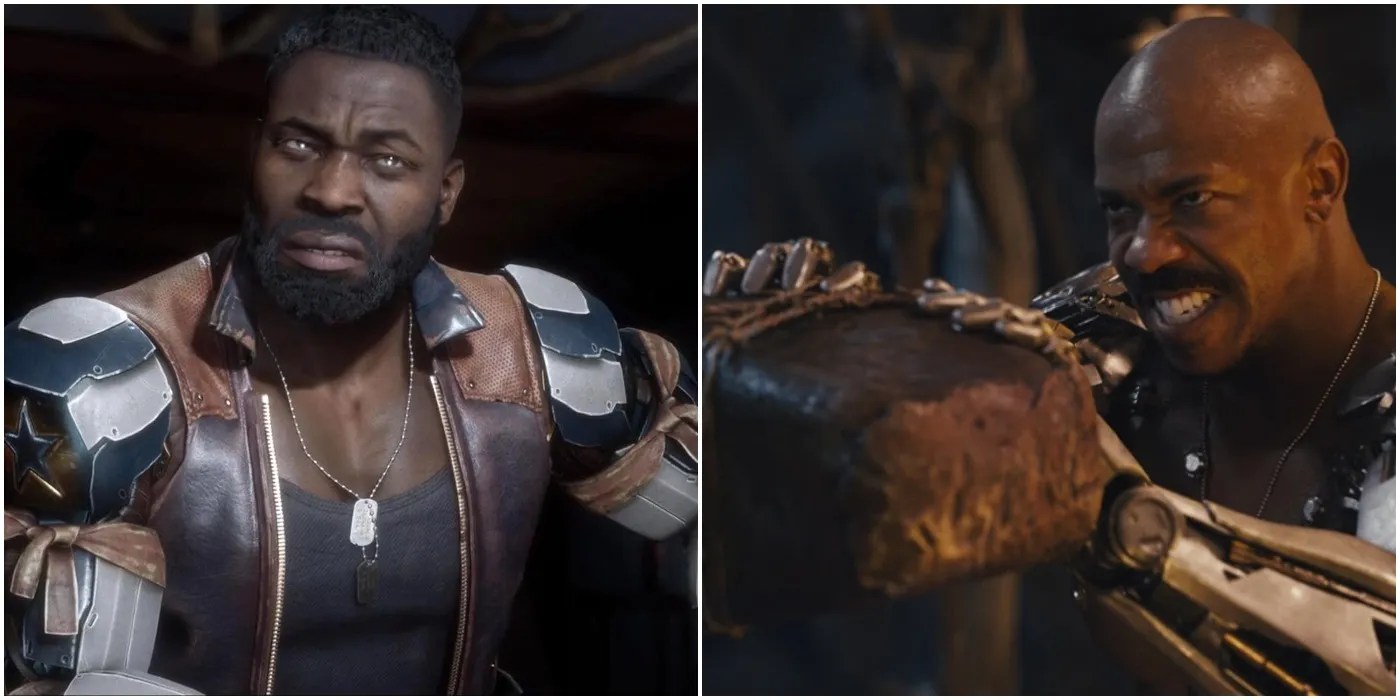 A Split Image Of Jax From Movie &amp; Game