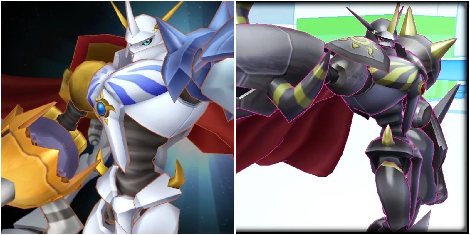 the ultra digimon in 2 forms.