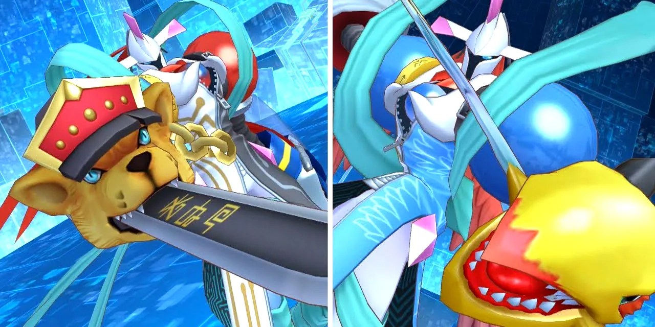 two versions of the high attack oriented ultra digimon.