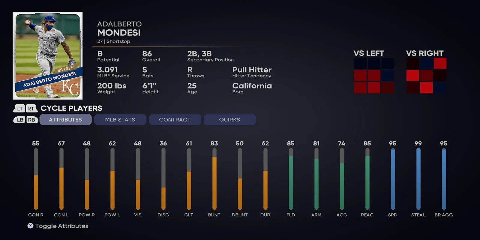 Mondesi - Player Profile in MLB The Show 21