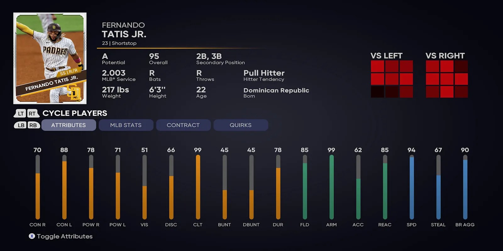 Tatis Jr. - Player Profile in MLB The Show 21