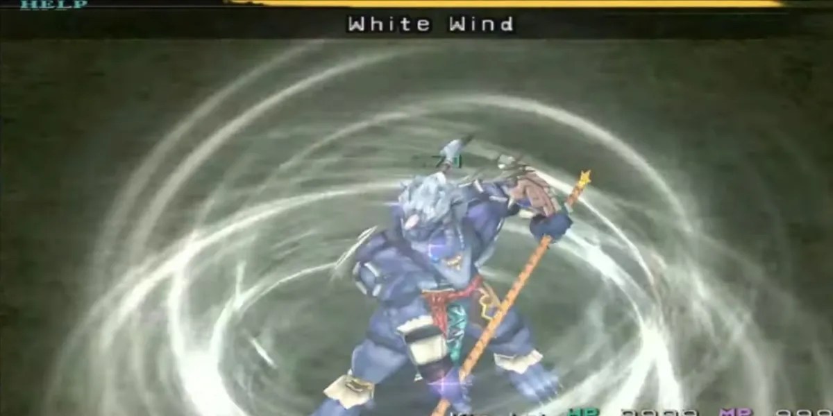 FF10 Kimahri Using White Wind