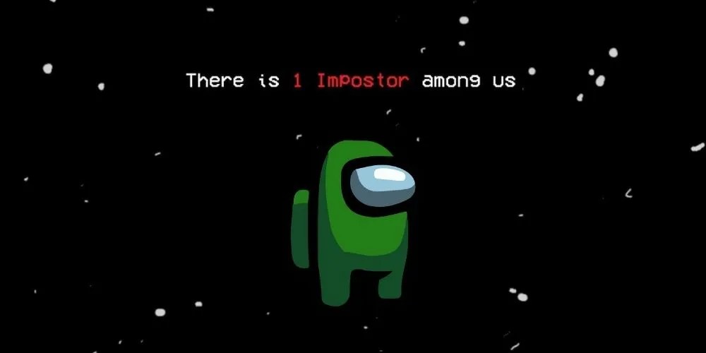 Among Us Green with Imposter Text