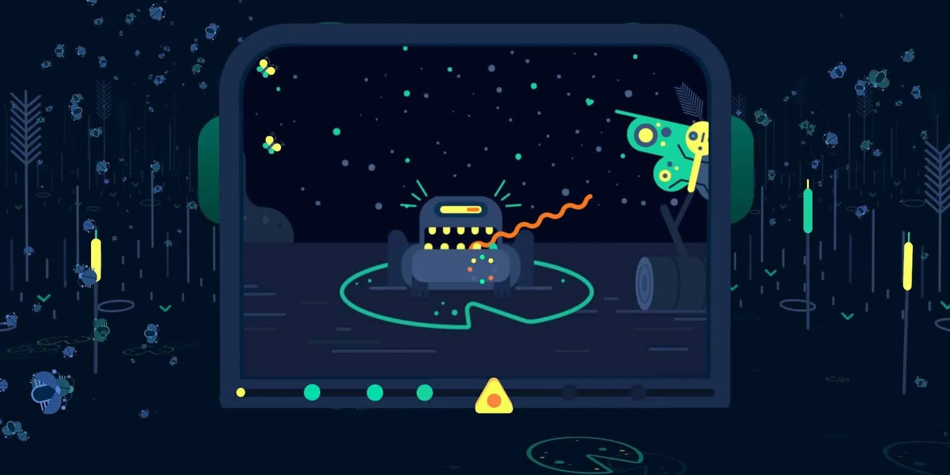 A frog in a robot in GNOG