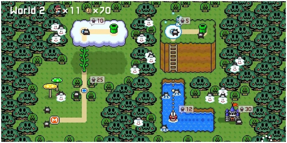 A super world in Super Mario Maker 2