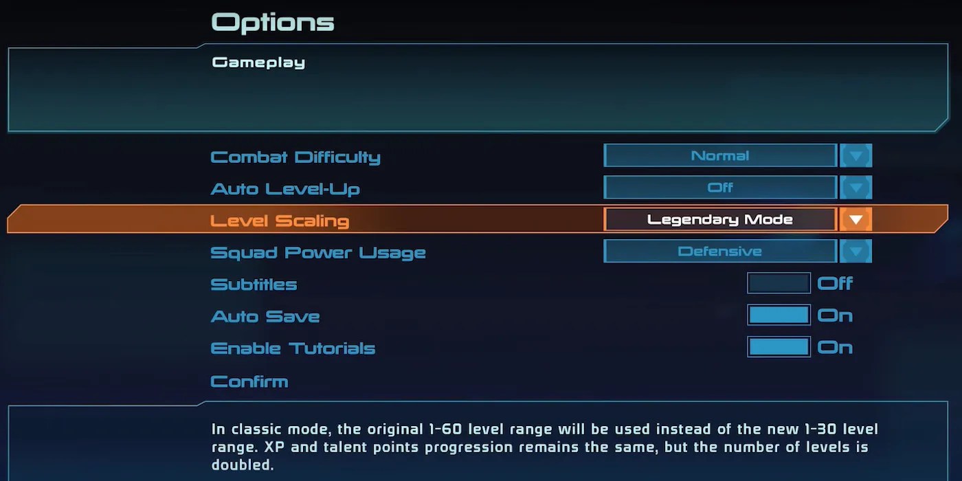 mass effect legendary mode vs classic mode