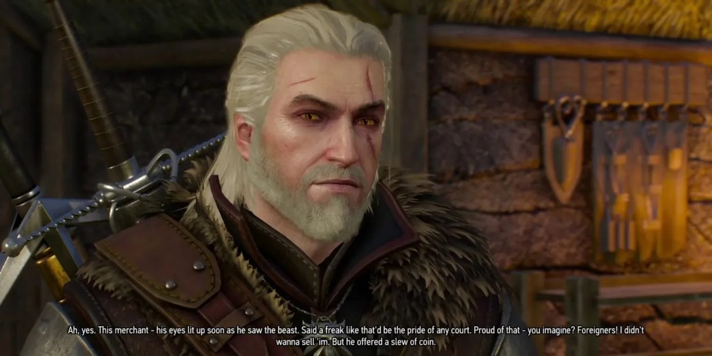 The Witcher 3 Cutscene Geralt Listening