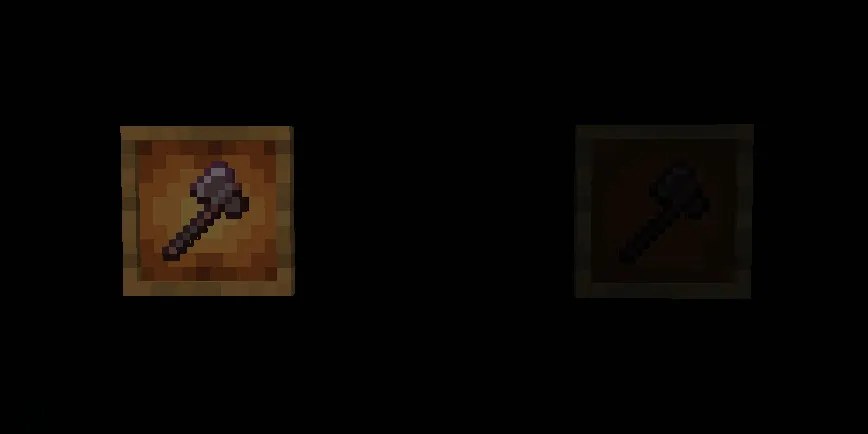 Difference with and without glow minecraft