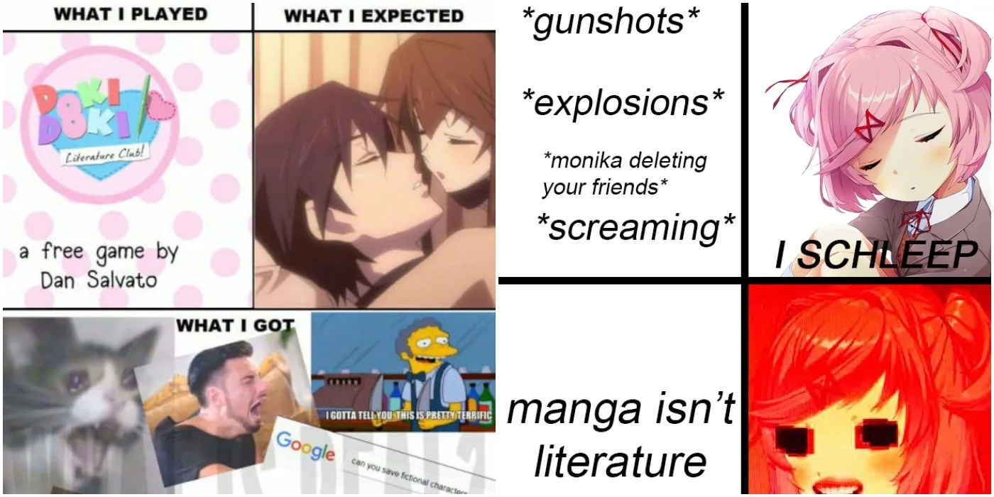 Doki Doki Literature Club Memes So Funny You'll Glitch Out Laughing