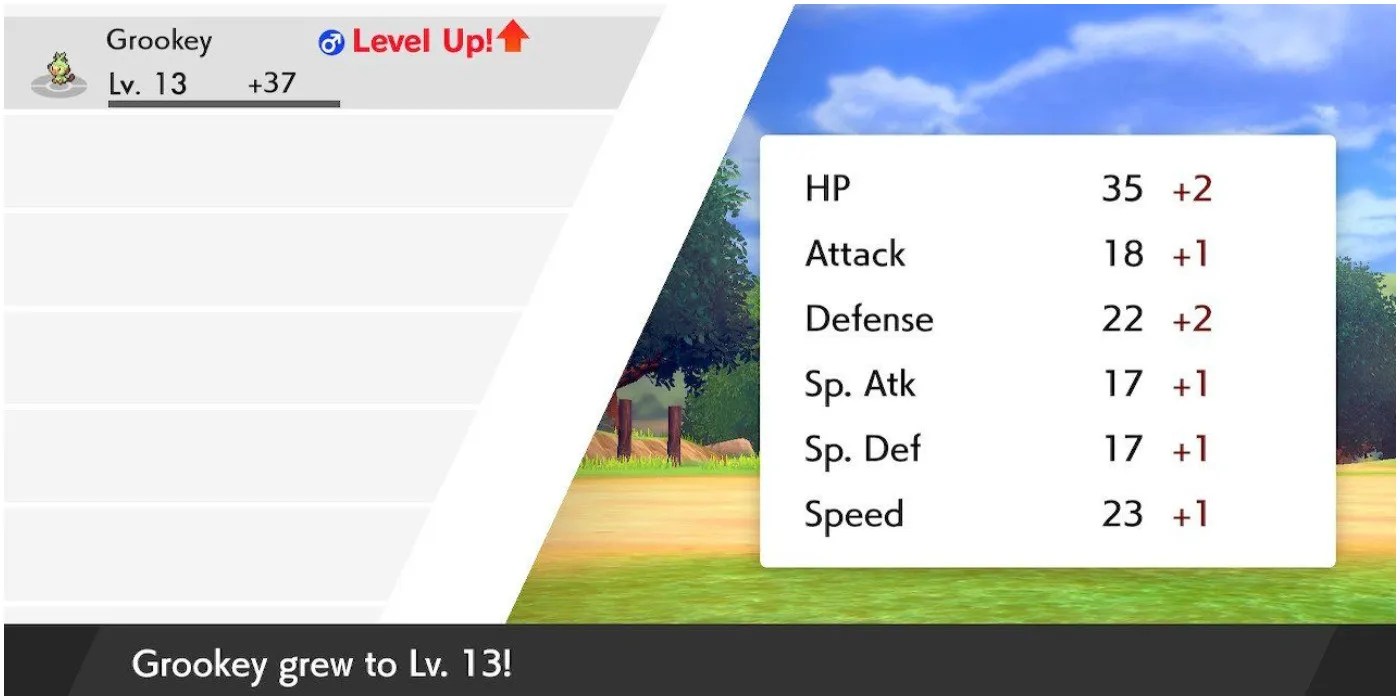 Pokemon Sword and Shield Level Up for Grookey