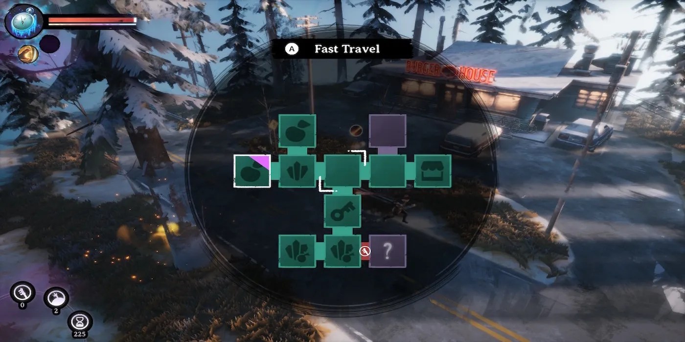 The dungeon map from Dreamscaper