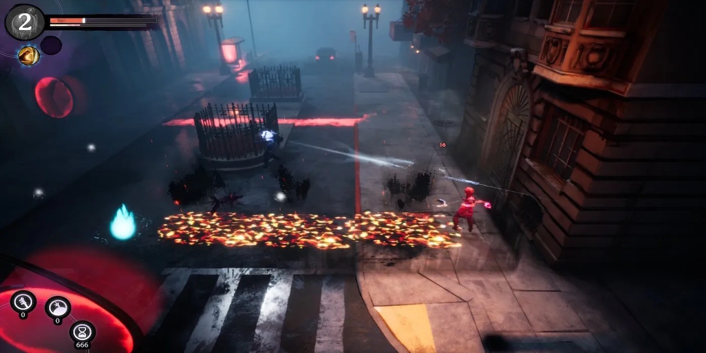 Fighting enemies in Dreamscaper