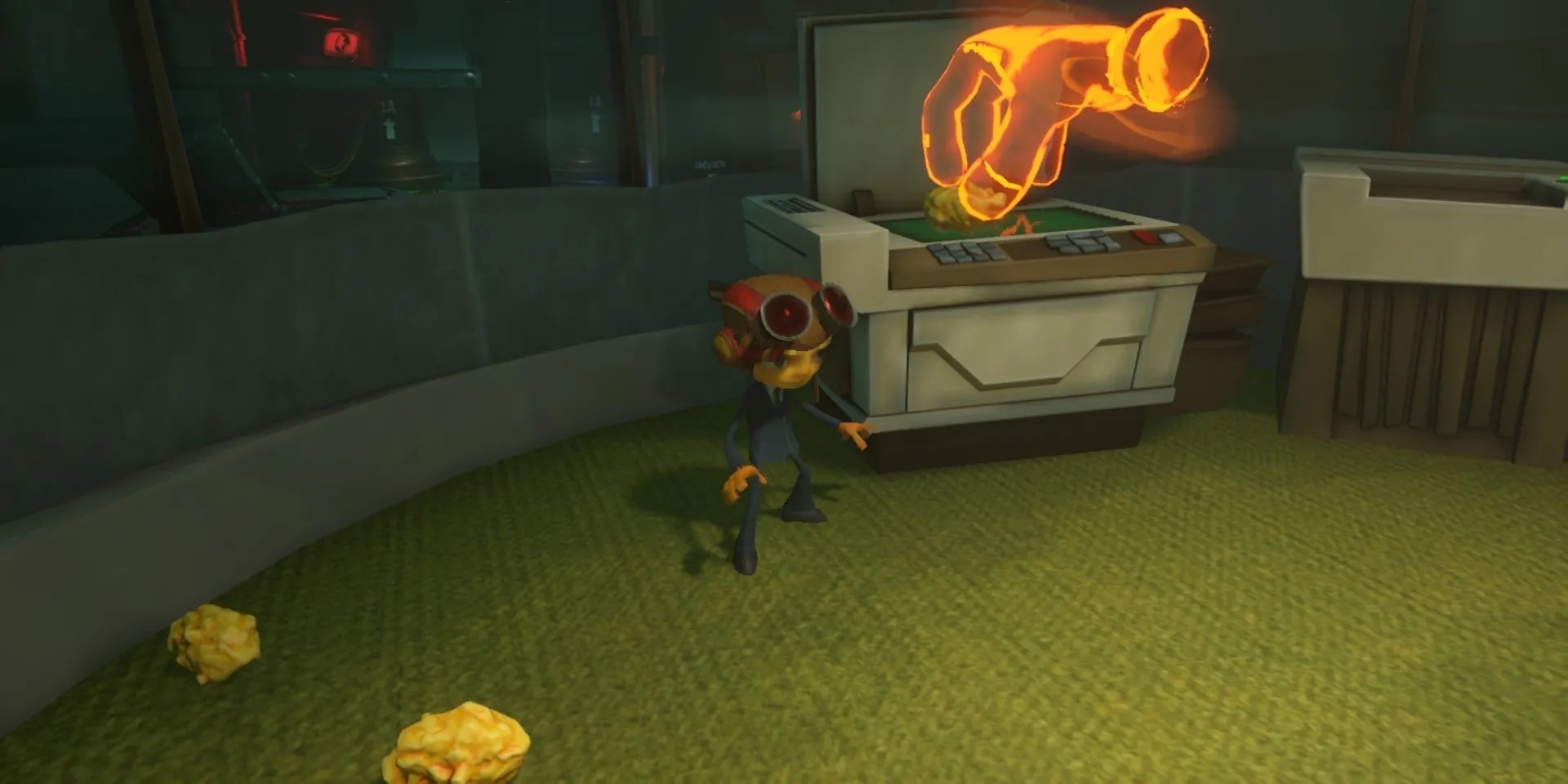 Raz copying Mac &amp; Cheese in Psychonauts 2