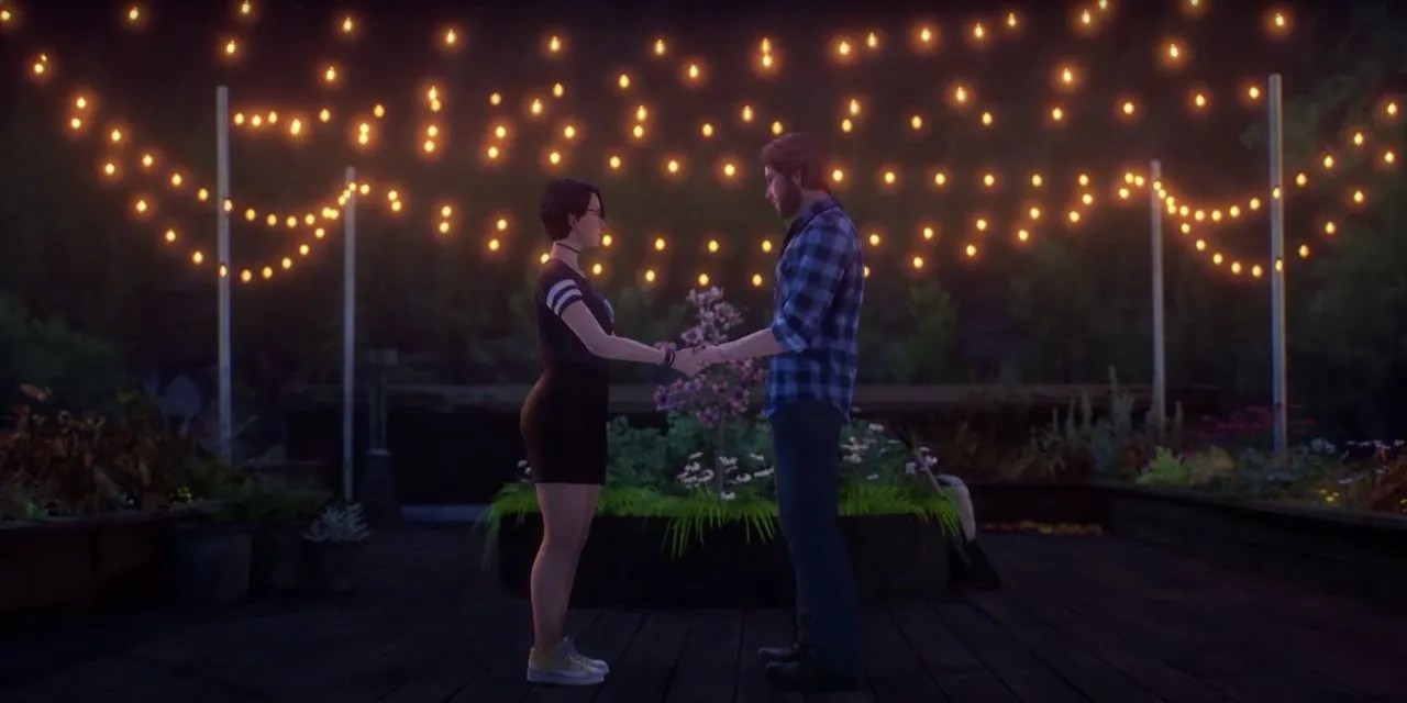 Alex and Ryan holding hands