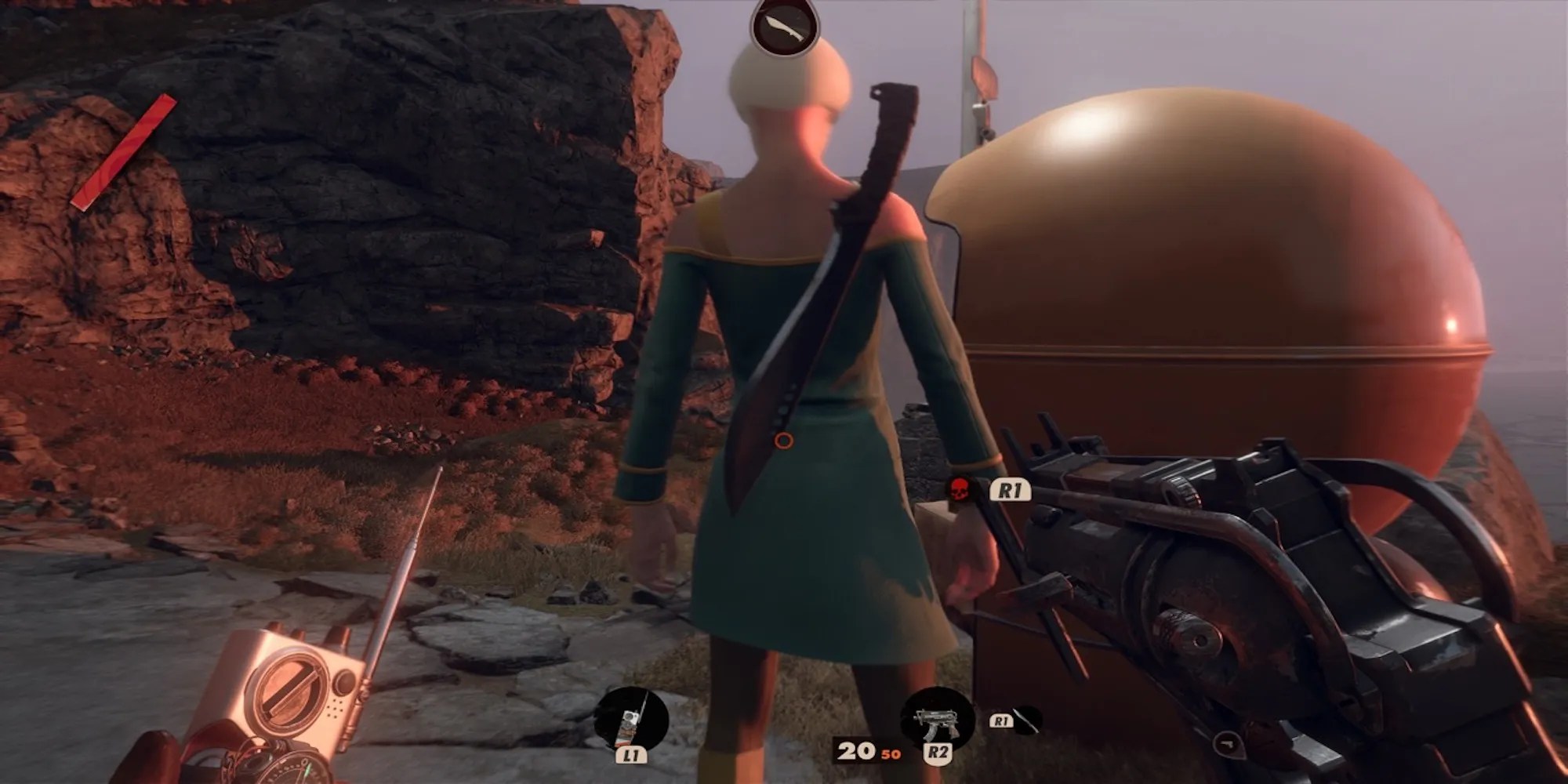 Sneaking up on enemies in Deathloop