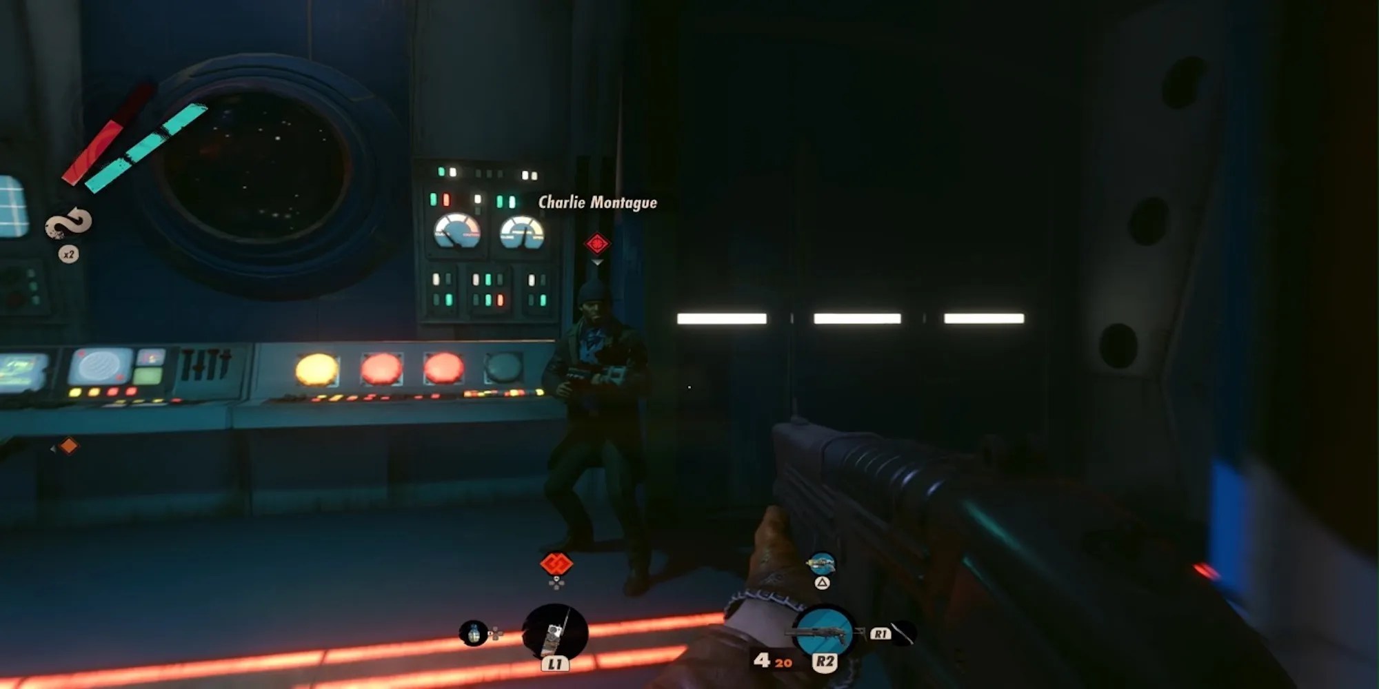 Fighting enemies in Deathloop