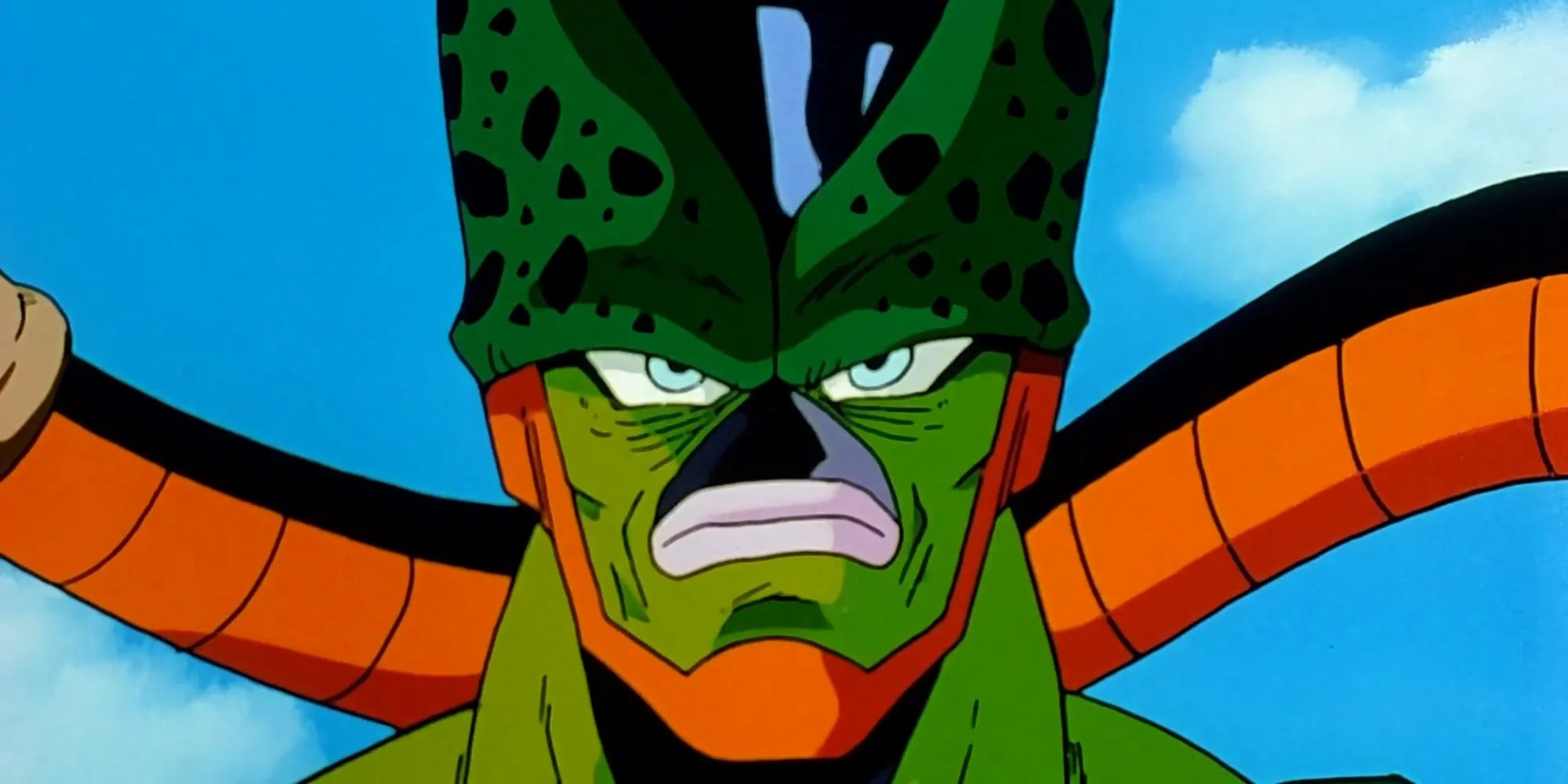 Dragon Ball Z Screenshot Of Semi-Perfect Cell&rsquo;s Face