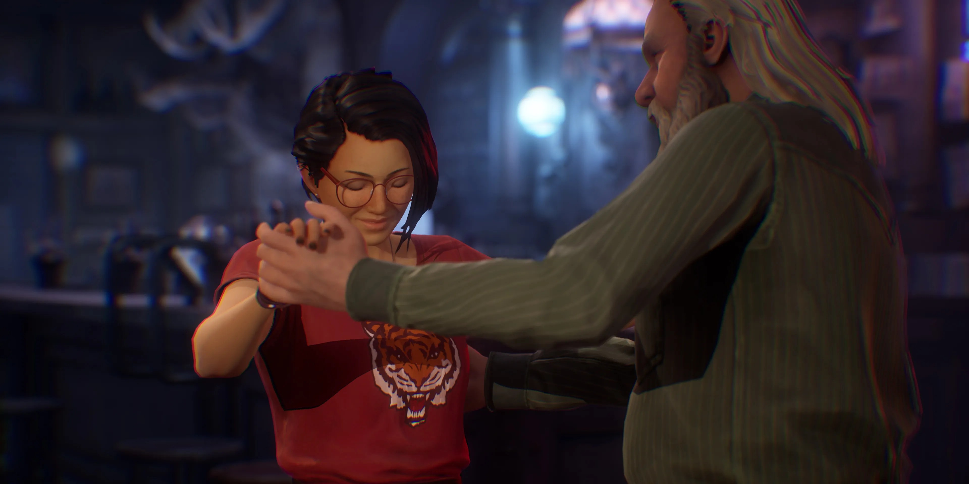 Life is Strange True Colors alex dancing with duckie during spring festival chapter 4