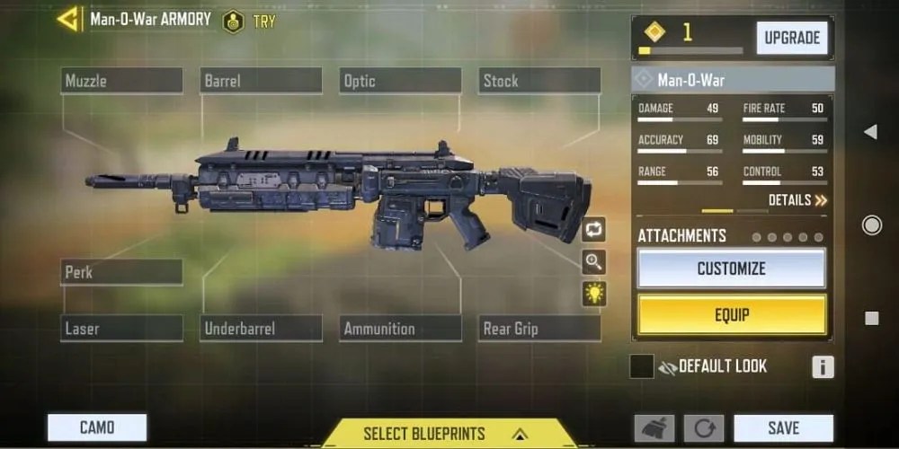 COD Mobile Man-O-War Assault Rifle
