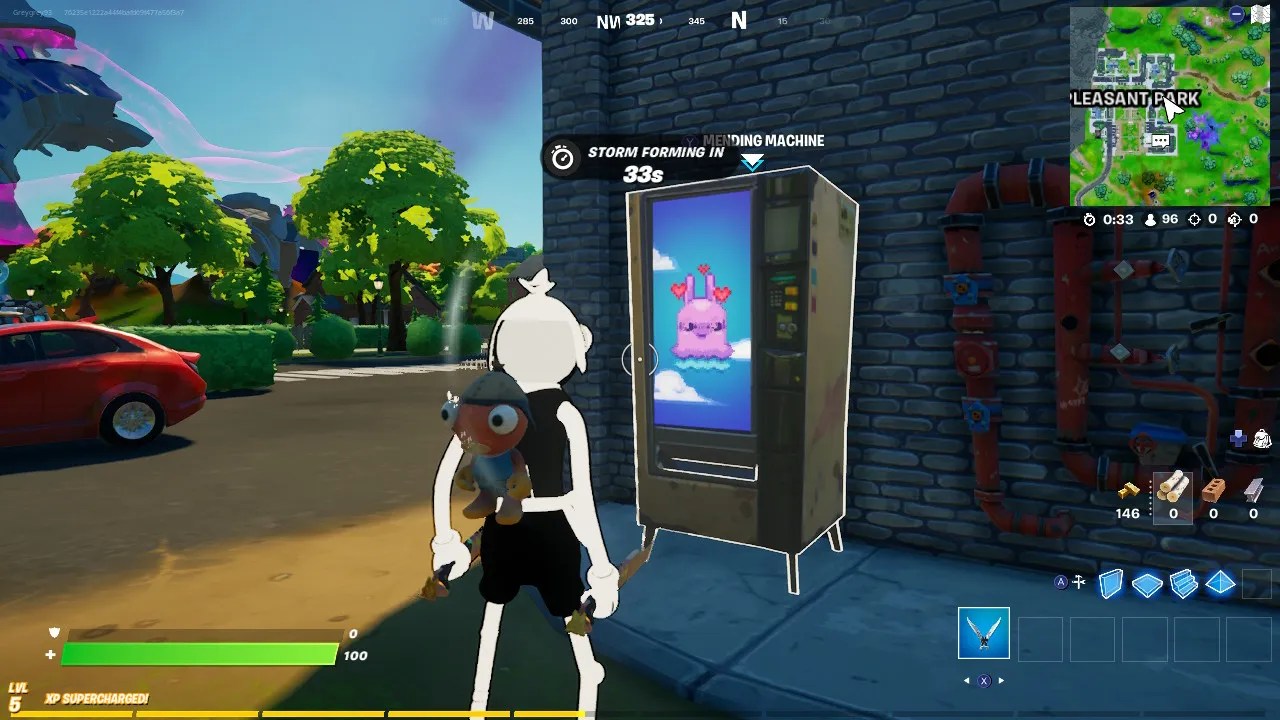 fortnite mending machine location quest
