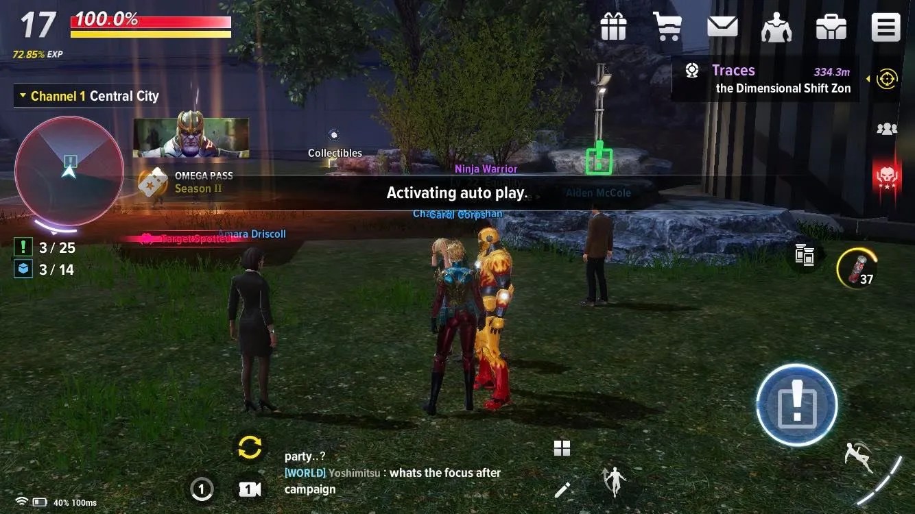 Text says activating auto play