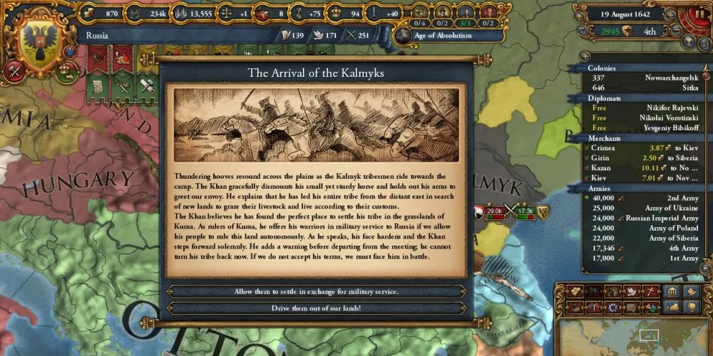 Europa Universalis 4 Event Kalmyks Pop Up