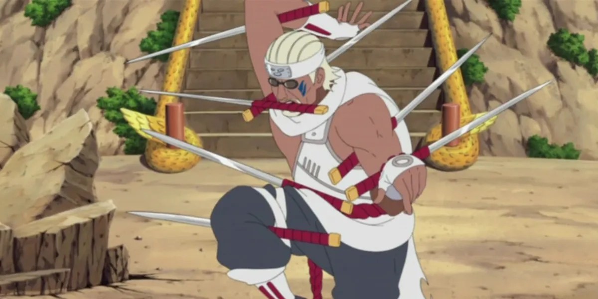 Killer B using his unique sword style