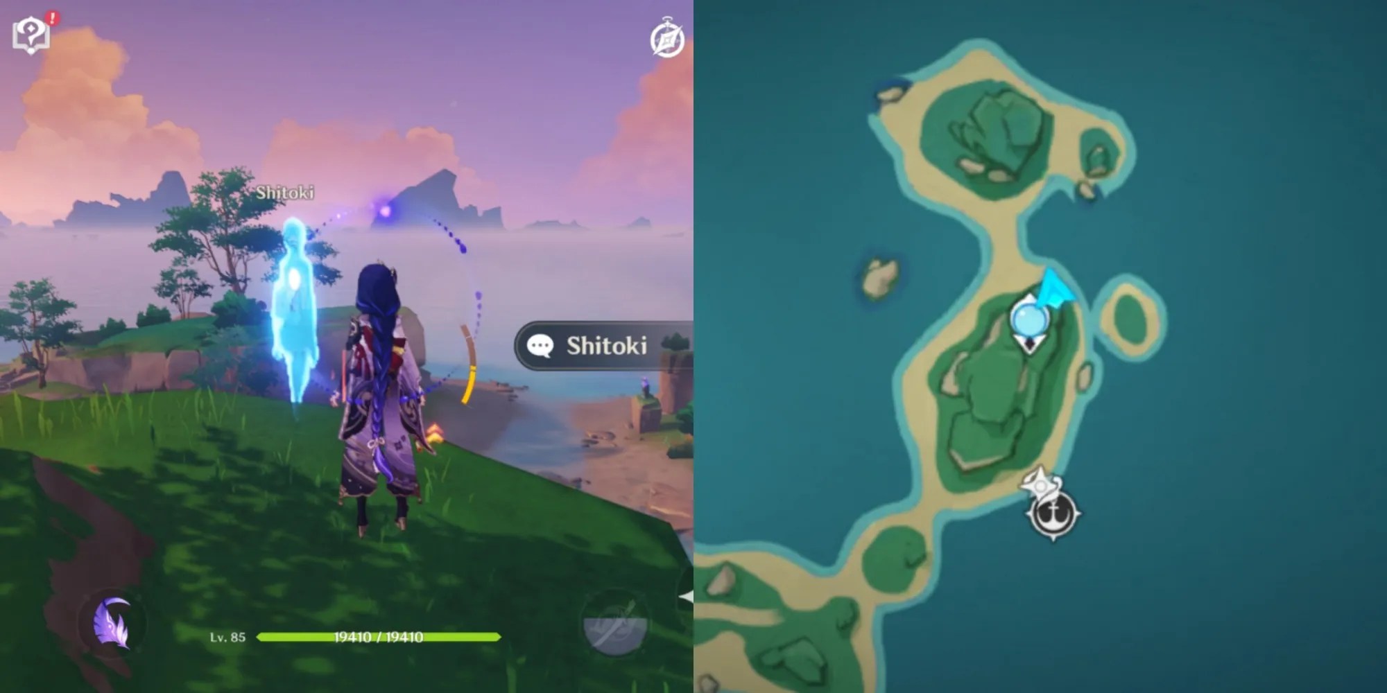 The second Location of Shitoki