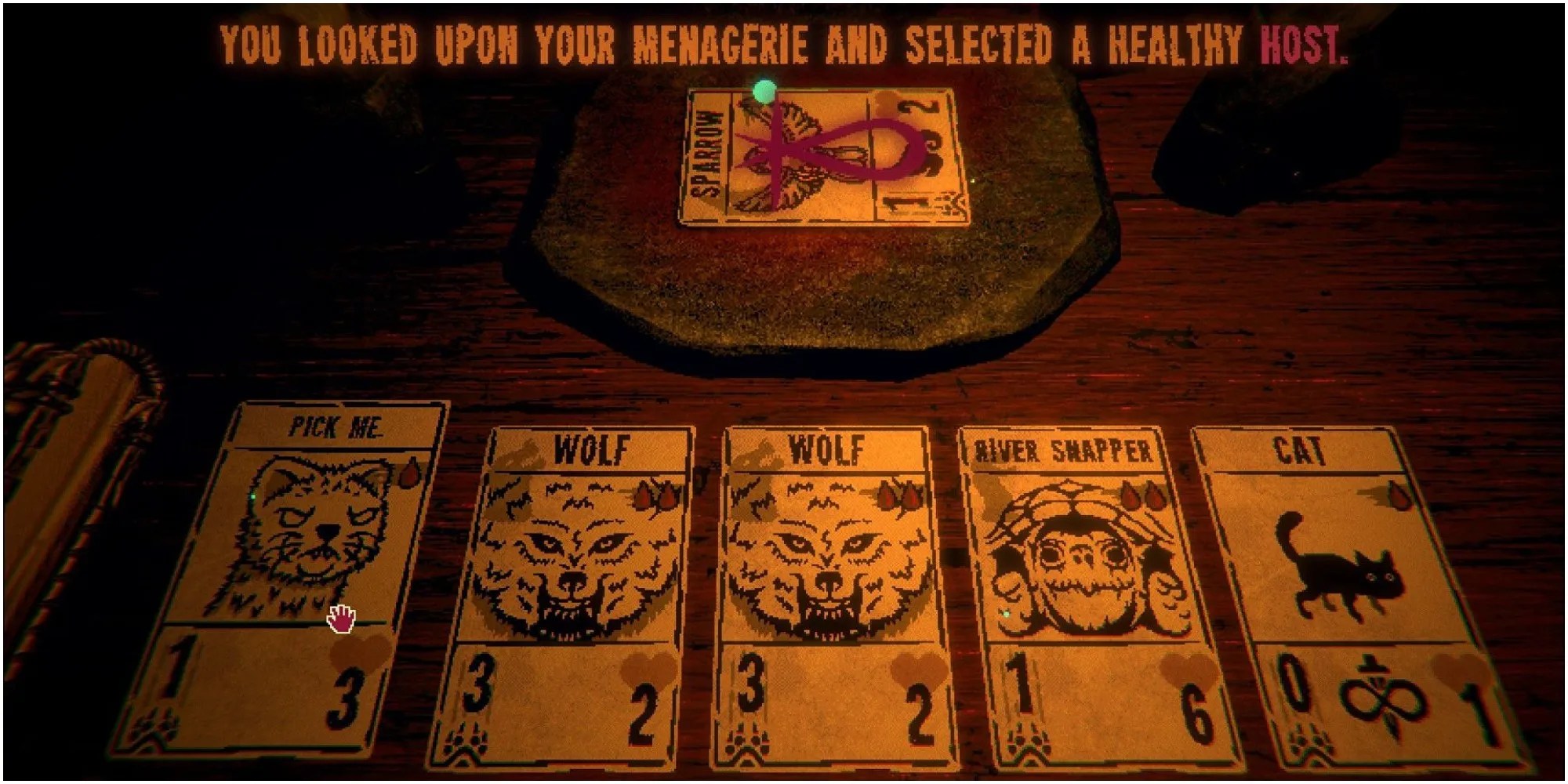 inscryption cards at altar